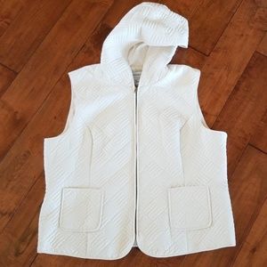 Sag Harbor Quilted Vest w/ Hood Size XL EUC